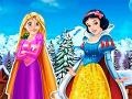 游戏Rapunzel And Snow White Winter Dress Up