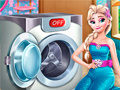 游戏Elsa Wash Clothes