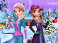 游戏Elsa and Anna Winter Dress Up