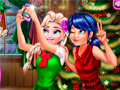 游戏Ladybug And Elsa Xmas Selfie