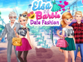 游戏Elsa and Barbie Date Fashion