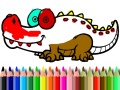 游戏Back To School: Aligator Coloring