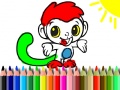 游戏Back To School: Monkey Coloring