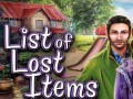 游戏List of Lost Items