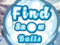游戏Find Snow Balls