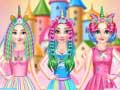 游戏Princesses Rainbow Unicorn Hair Salon