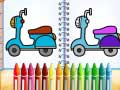 游戏Cute Bike Coloring Book