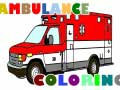游戏Ambulance Trucks Coloring Pages