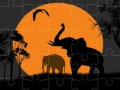 游戏Elephant Silhouette Jigsaw