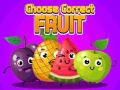 游戏Choose Correct Fruit