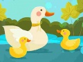 游戏Mother Duck and Ducklings Jigsaw