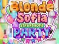 游戏Blonde Sofia Stay at Home Party