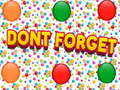 游戏Dont Forgets