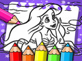 游戏Ariel The Mermaid Coloring Book