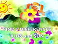 游戏Find 5 Differences Kids and Sun