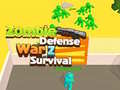 游戏Zombie defense War Z Survival 
