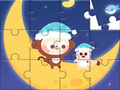 游戏Jigsaw Puzzle: Monkey With Moon