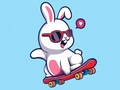 游戏Coloring Book: Rabbit Skateboard