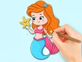 游戏Coloring Book: Beautiful Mermaid Princess