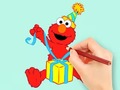 游戏Coloring Book: Elmo Gift
