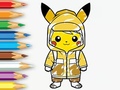 游戏Coloring Book: Raincoat Pikachu