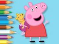 游戏Coloring Book: Peppa With Toy Bear