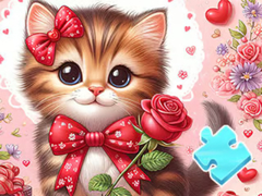 游戏Jigsaw Puzzle: Bowknot Cat