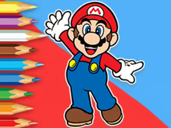 游戏Coloring Book: Mario Happy Skating