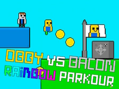 游戏Obby vs Bacon Rainbow Parkour