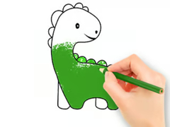 游戏Coloring Book: Lovely Baby Dinosaur