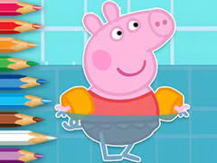 游戏Coloring Book: Peppa Swimming