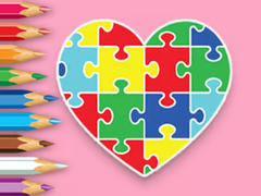 游戏Coloring Book: Heart Jigsaw
