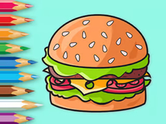 游戏Coloring Book: Delicious Hamburger