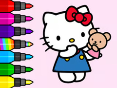 游戏Coloring Book: Hello Kitty Teddy Bear