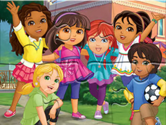 游戏Jigsaw Puzzle: Dora Into City