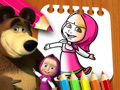 游戏Masha & the Bear Coloring Book