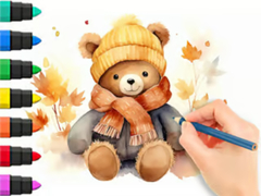 游戏Coloring Book: Autumn Bear