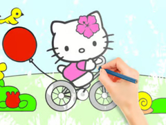游戏Coloring Book: Hello Kitty Cycling