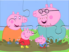 游戏Jigsaw Puzzle: Peppa Pig Muddy Puddles