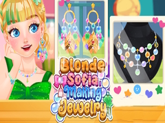 游戏Blonde Sofia Making Jewelry
