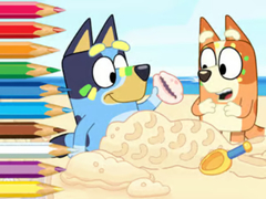游戏Coloring Book: Bluey On The Beach