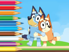 游戏Coloring Book: Bluey And Bingo Holiday
