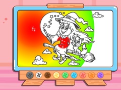 游戏Coloring Book: Halloween Little Witch