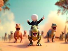 游戏Stickman: Dinosaur arena