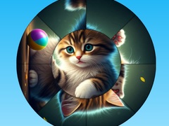 游戏Round Jigsaw Puzzle Collect Pictures with Cute Kittens
