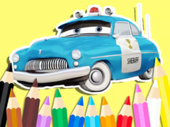 游戏Coloring Book: Cars Sheriff