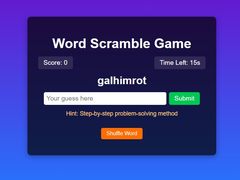 游戏Word Scramble Game Challenge