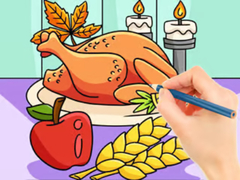 游戏Coloring Book: Thanksgiving Turkey Meal
