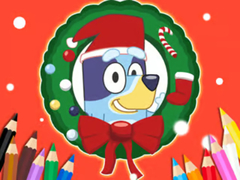 游戏Coloring Book: Bluey Santa Claus