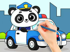 游戏Coloring Book: Police Panda